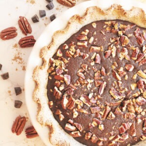 Fudge Pie with Warm Spices